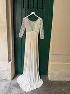 Robe De Mariée Joséphine Avec Traine - Blanc