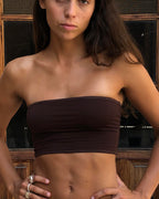 Top Bandeau Juani - Café