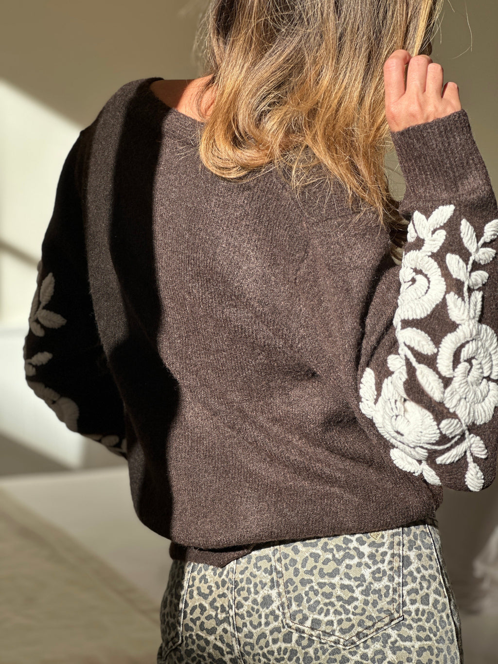 Cardigan Léopoldine - Marron