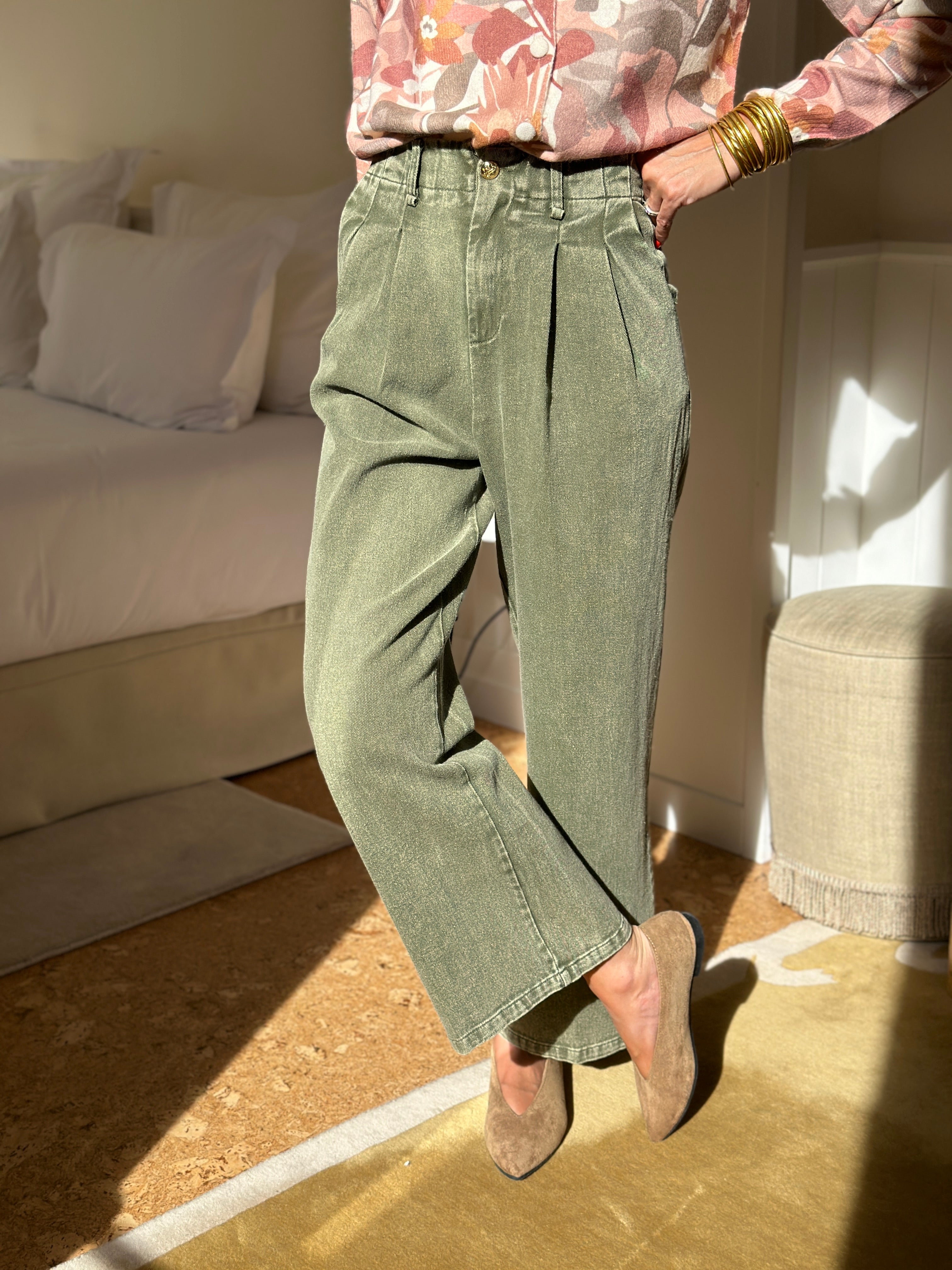 Jeans Livia - Kaki