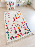 Tapis Berbère Coloré 156 X 270 Cm - N°2139