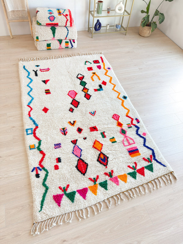 Tapis Berbère Coloré 156 X 270 Cm - N°2139