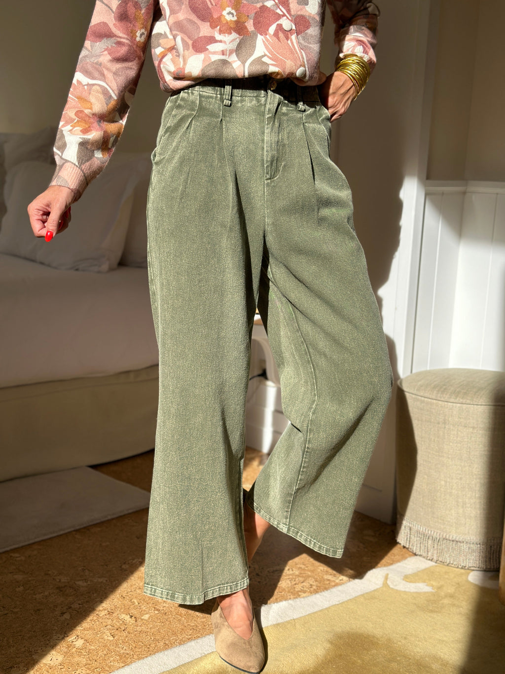 Jeans Livia - Kaki