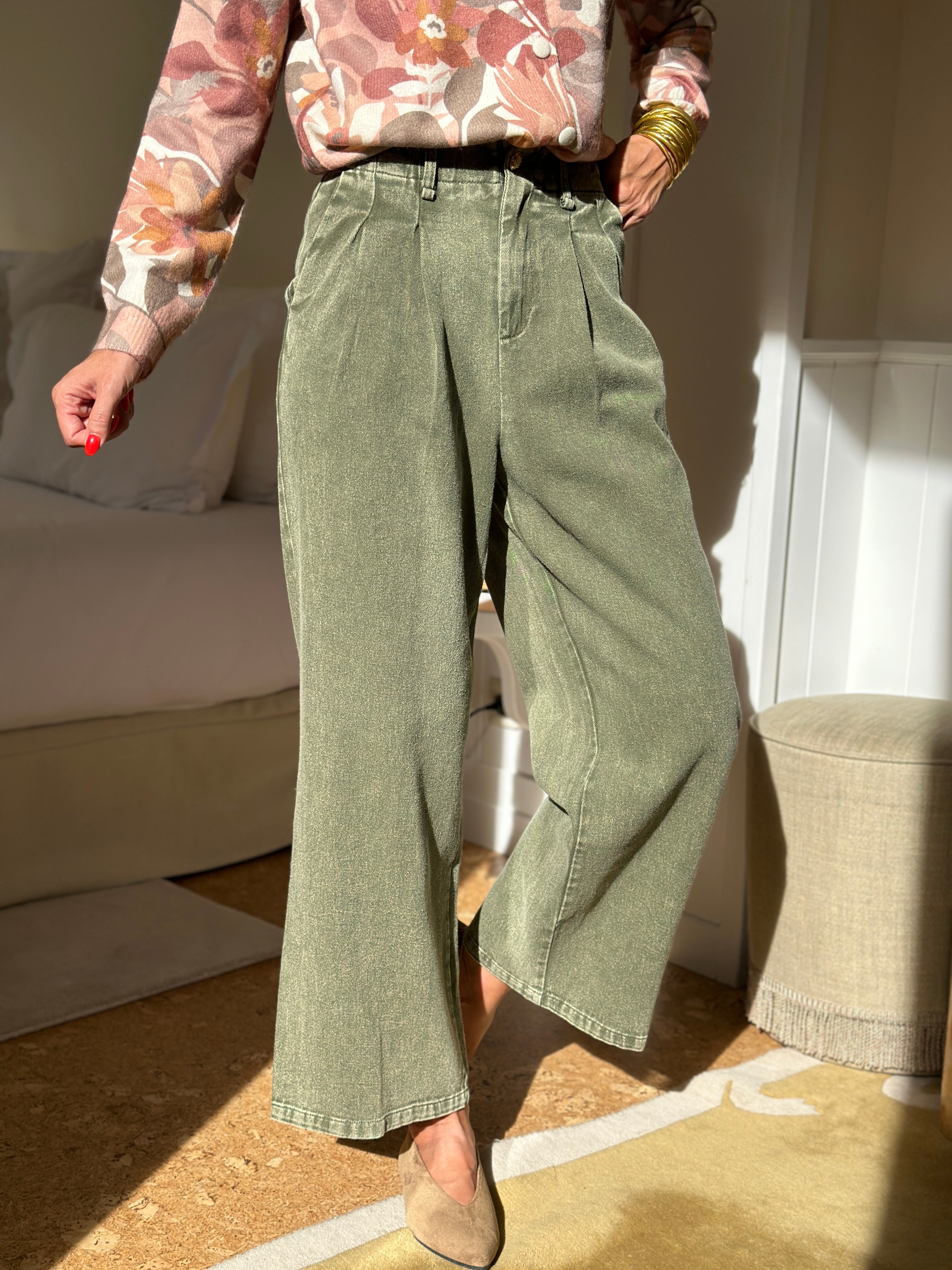 Jeans Livia - Kaki