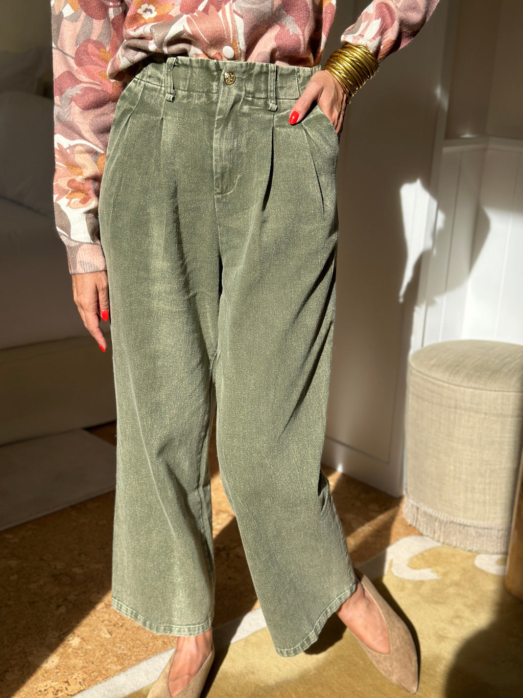 Jeans Livia - Kaki