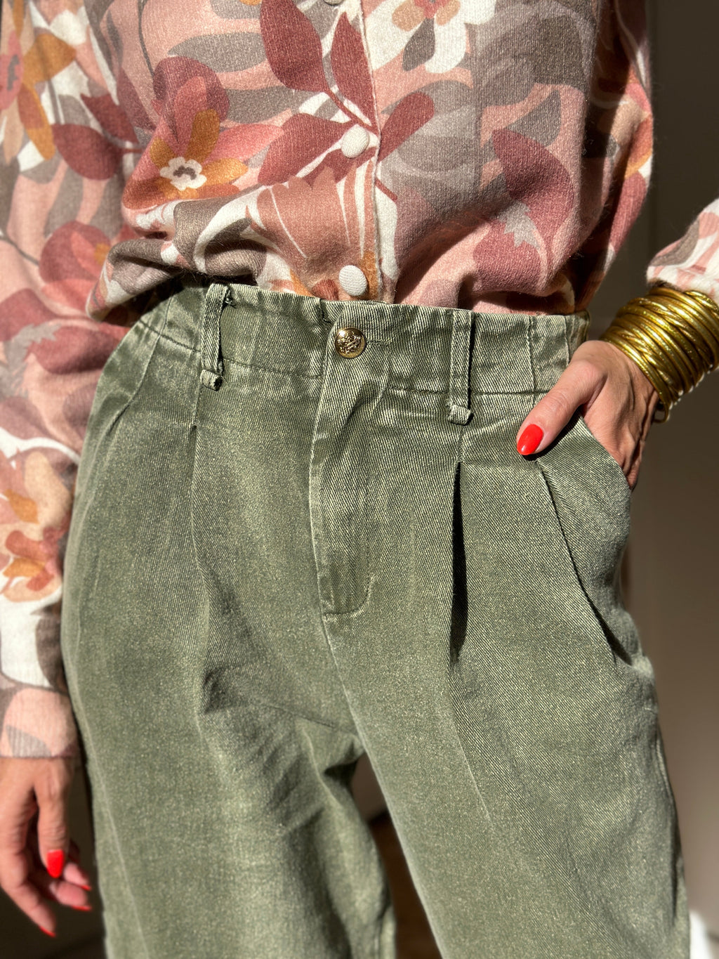 Jeans Livia - Kaki