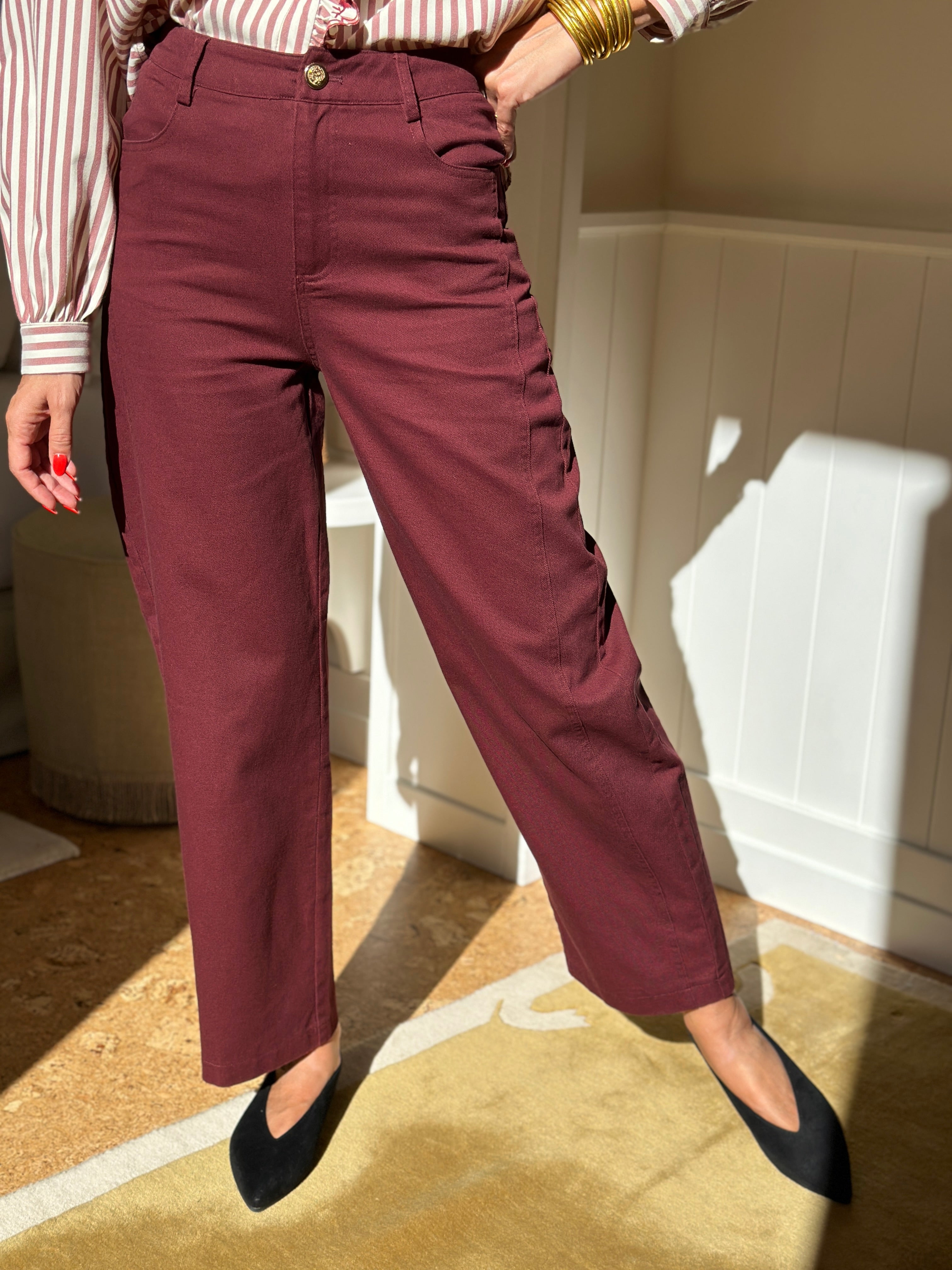 Jeans Hilda - Bordeaux