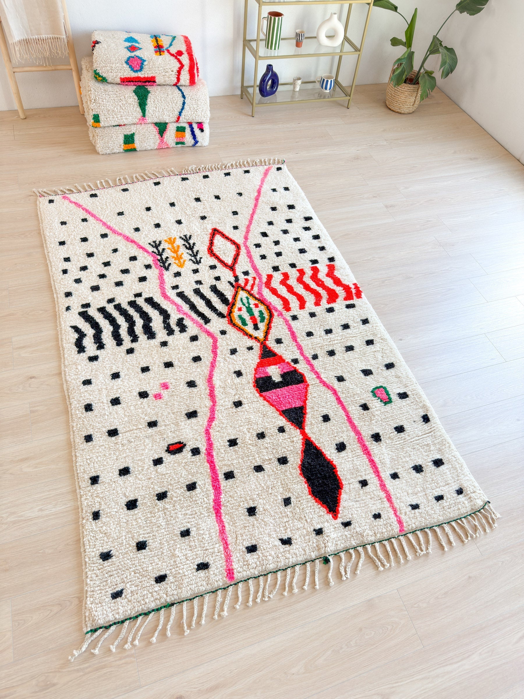 Tapis Berbère Coloré - 158 X 267 Cm - N°2176