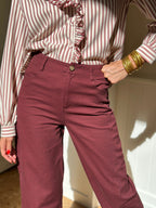 Jeans Hilda - Bordeaux