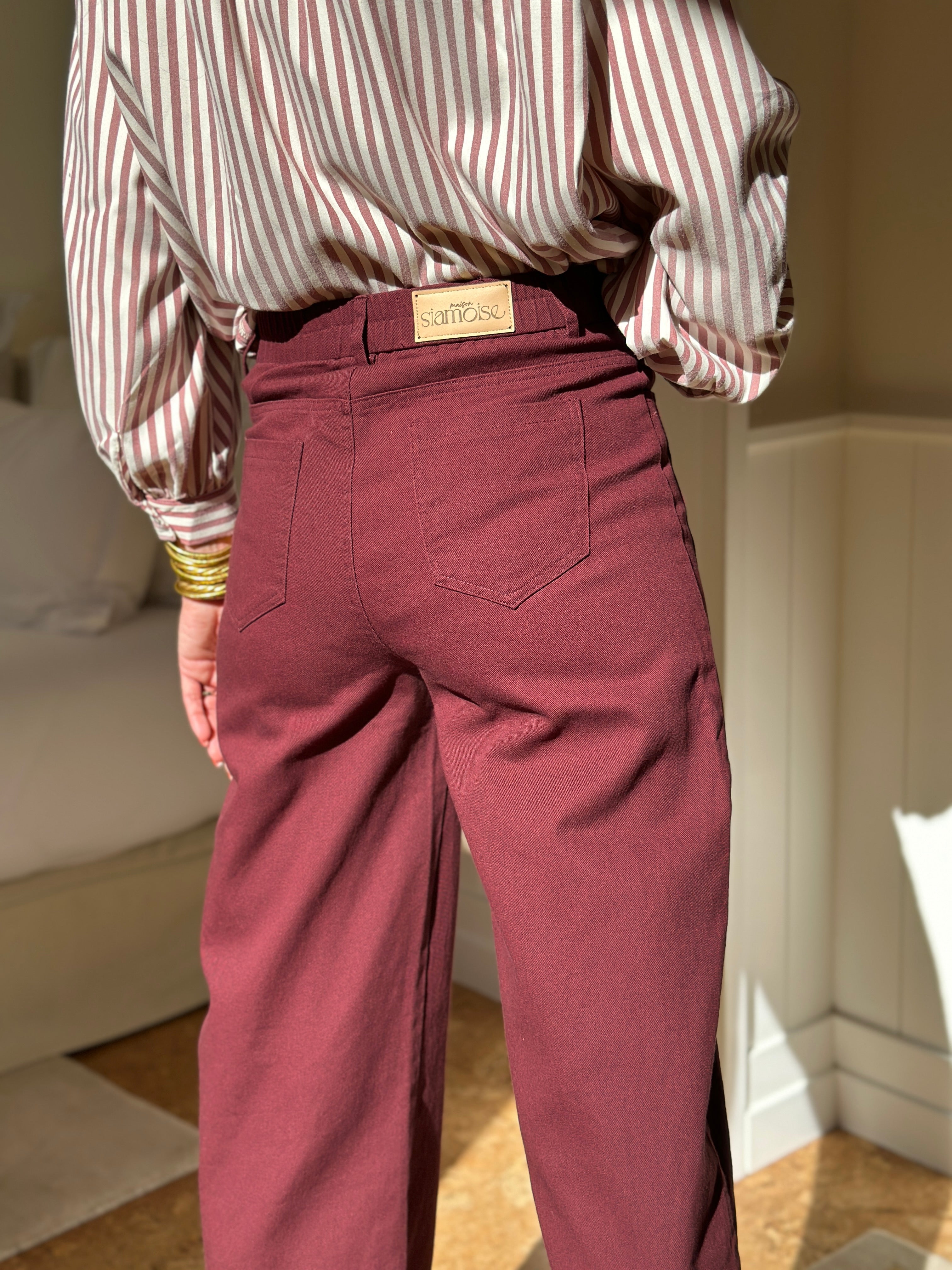 Jeans Hilda - Bordeaux