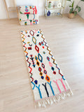 Tapis De Couloir Berbère Coloré - 79 X 257 Cm - N°2167