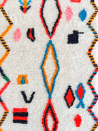 Tapis De Couloir Berbère Coloré - 79 X 257 Cm - N°2167