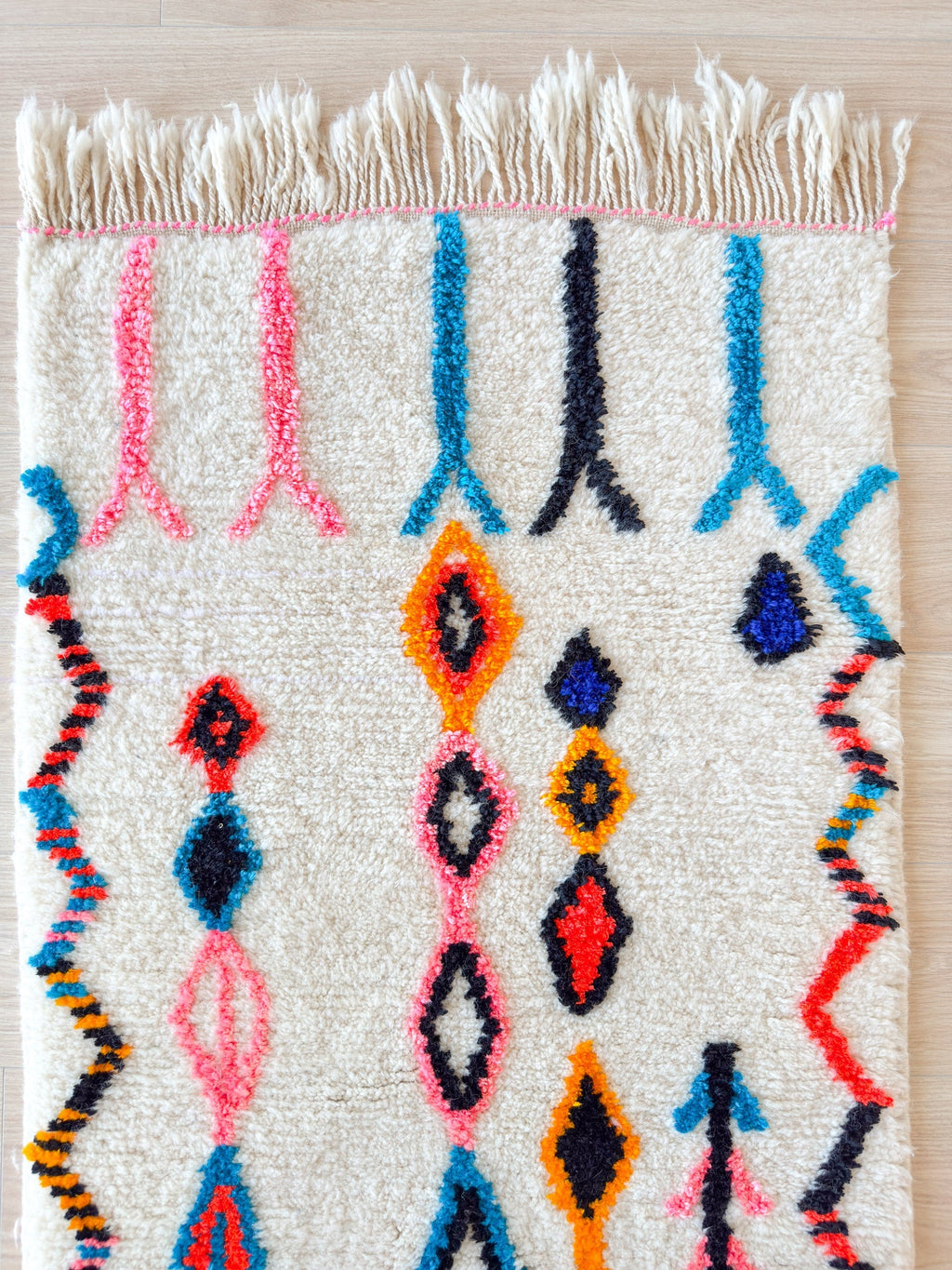 Tapis De Couloir Berbère Coloré - 79 X 257 Cm - N°2167