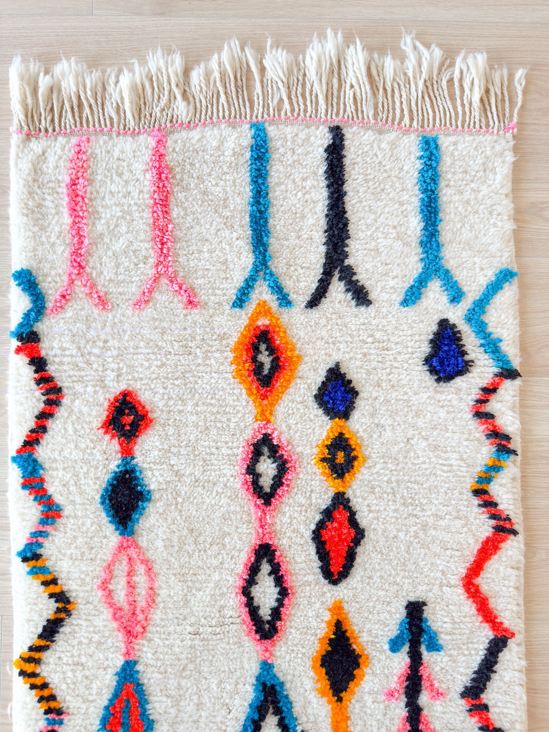 Tapis De Couloir Berbère Coloré - 79 X 257 Cm - N°2167