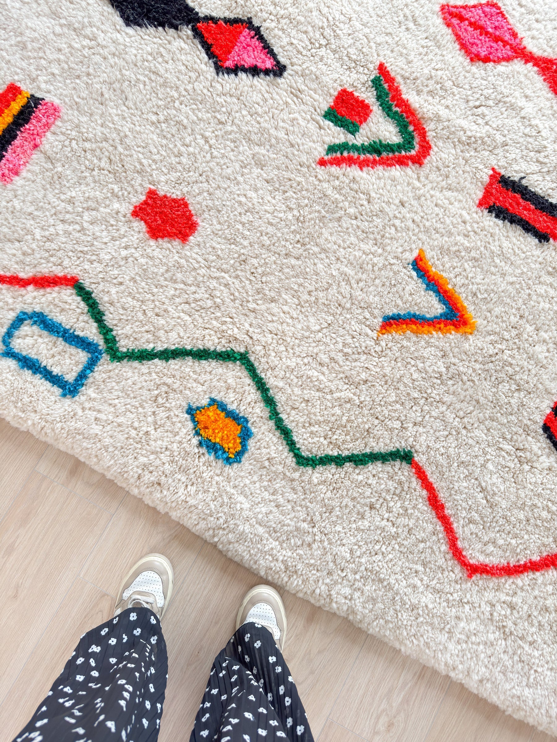 Tapis Berbère Coloré - 188 X 280 Cm - N°2155