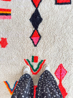 Tapis Berbère Coloré - 188 X 280 Cm - N°2155