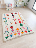 Tapis Berbère Coloré - 188 X 280 Cm - N°2155