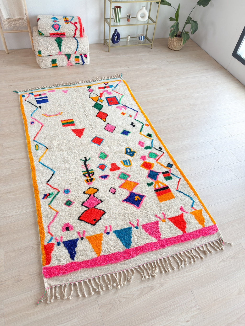 Tapis Berbère Coloré - 149 X 274 Cm - N°2131
