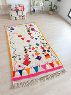 Tapis Berbère Coloré - 149 X 274 Cm - N°2131