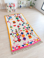 Tapis Berbère Coloré - 143 X 297 Cm - N°2145