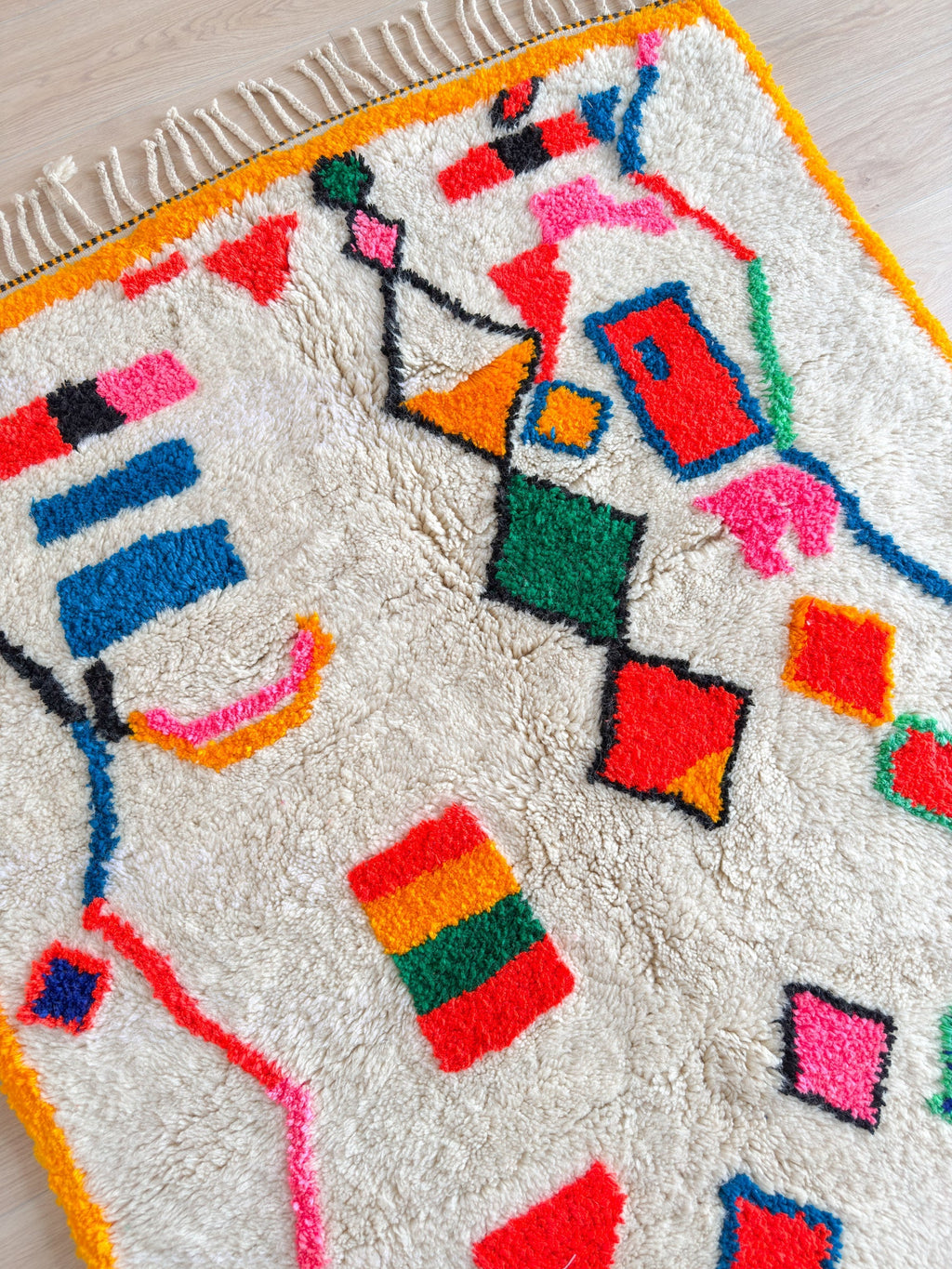 Tapis Berbère Coloré - 143 X 297 Cm - N°2145