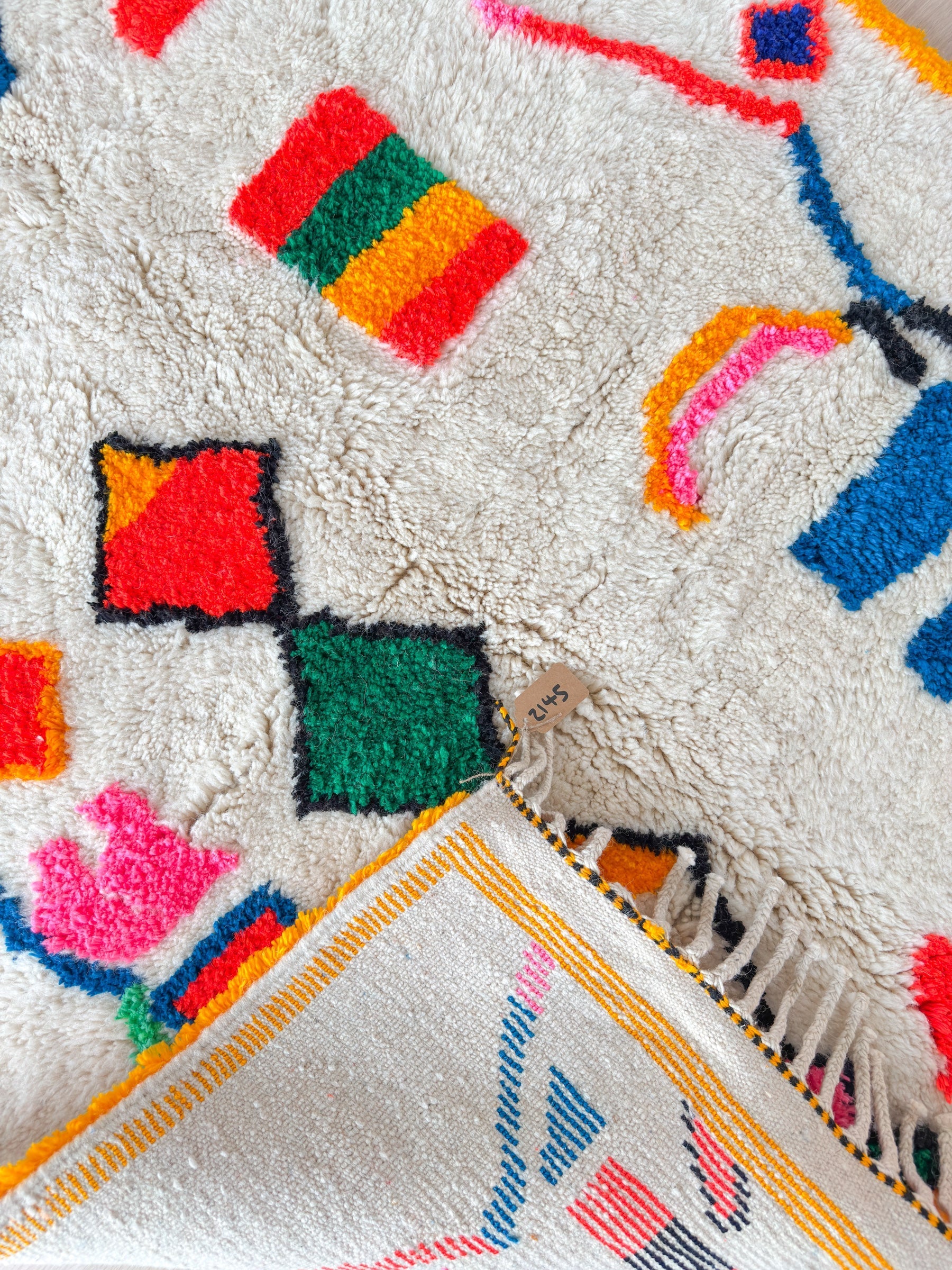 Tapis Berbère Coloré - 143 X 297 Cm - N°2145