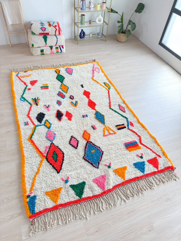 Tapis Berbère Coloré - 192 X 306 Cm - N°2137