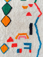 Tapis Berbère Coloré - 158 X 269 Cm - N°2166