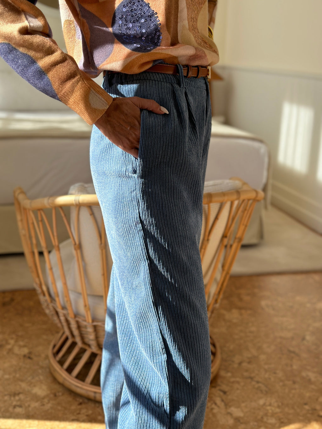 Pantalon Avaline -Bleu