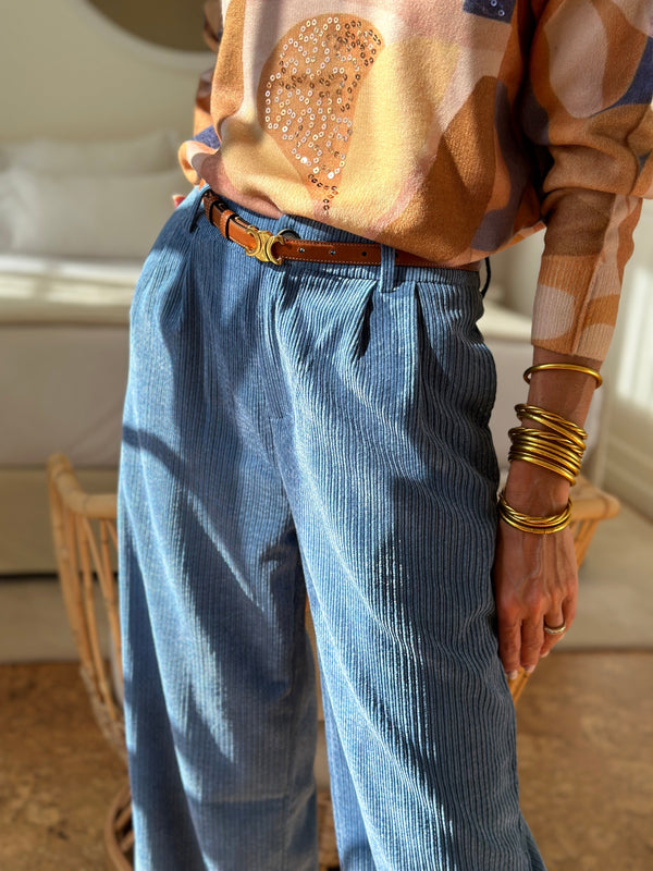 Pantalon Avaline -Bleu