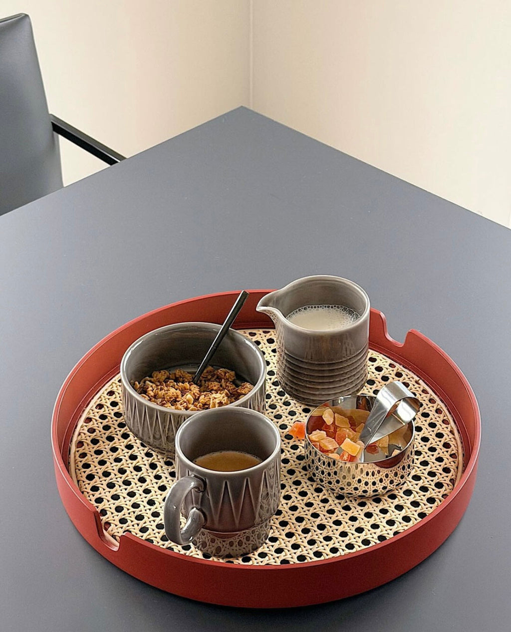 Plateau De Salon 40 CM - Rouille