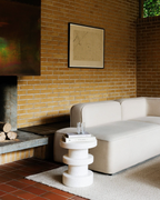 Table D'Appoint - Blanc sur Blanc