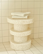 Table D'Appoint - Blanc sur Blanc