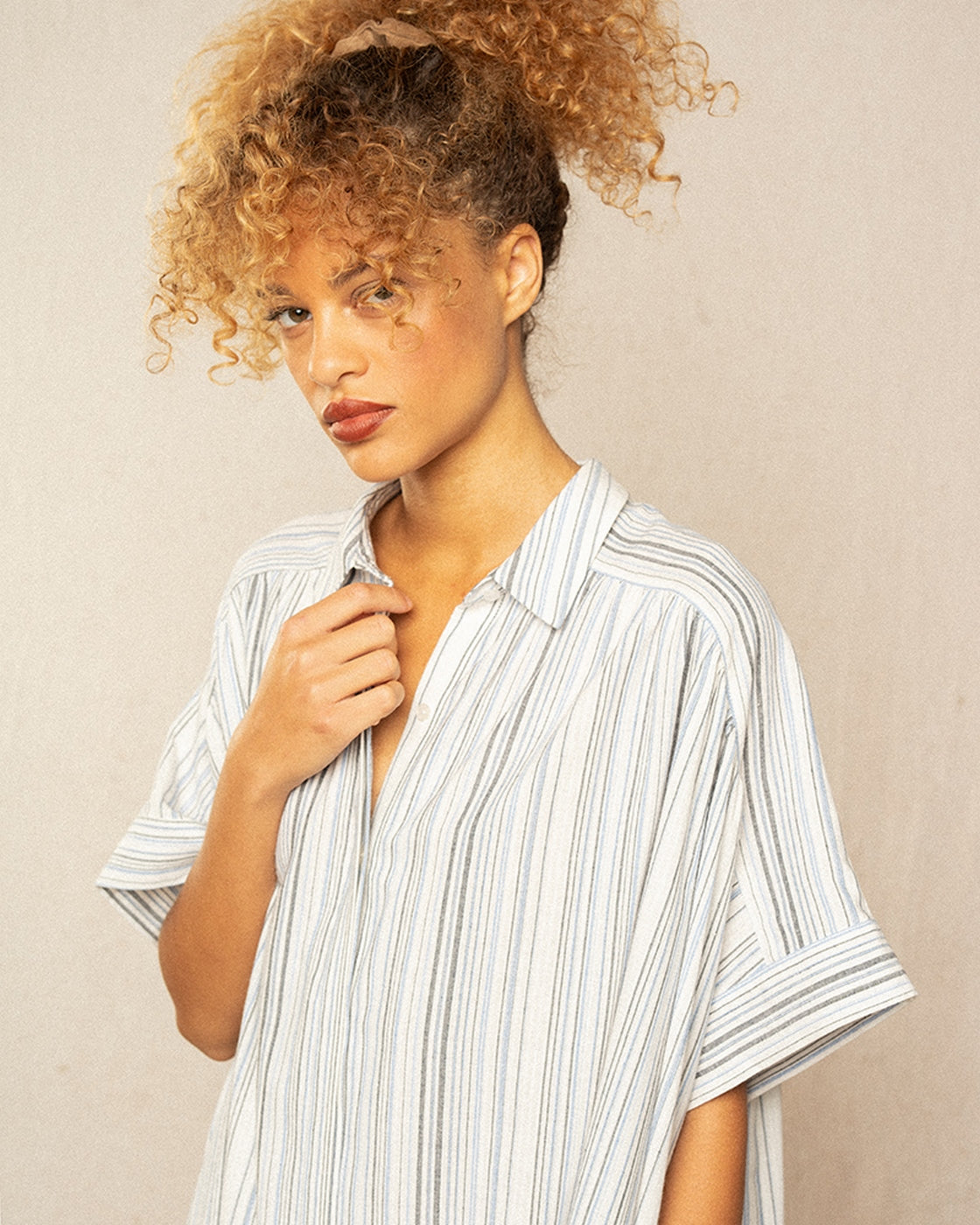 Robe Courte Implicite - Bleu