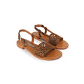 Couleur Pourpre - Sandales Indira - - Python Camel