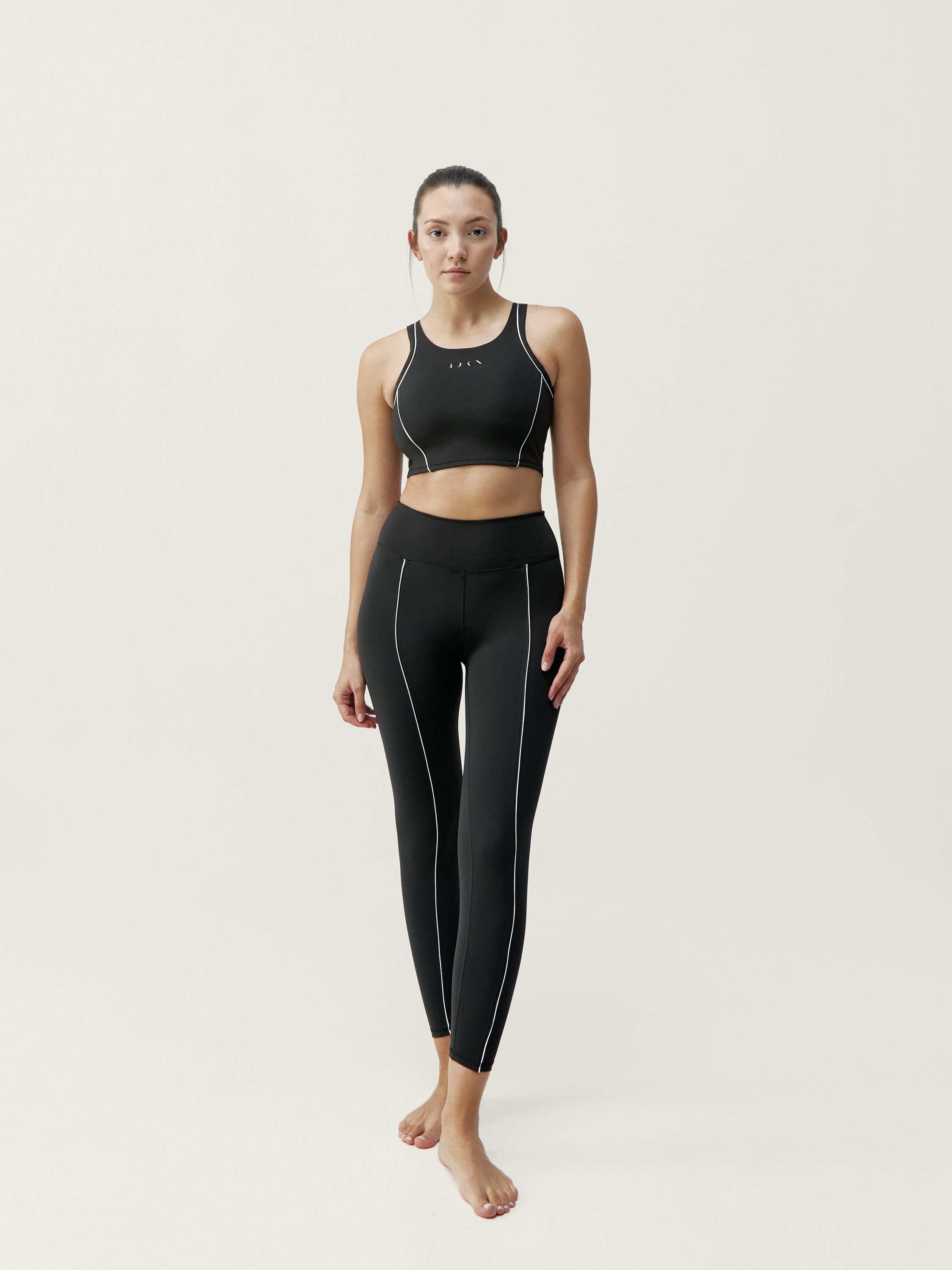 Legging Indra - Noir/Blanc Cassé - Femme
