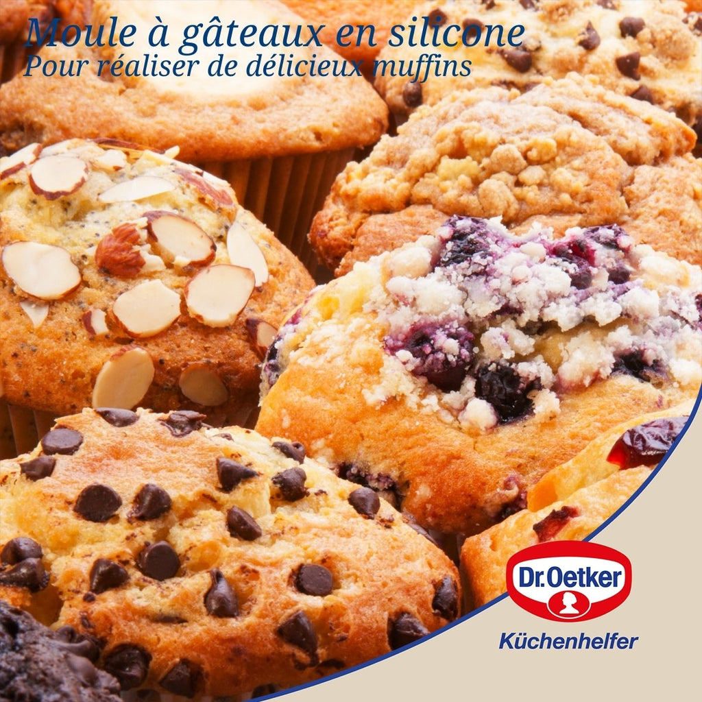 Dr Oetker - Lot De 2 Moules À Gâteaux 30/30 Cm En Silicone Dr Oetker Flexxibel Love - Rouge