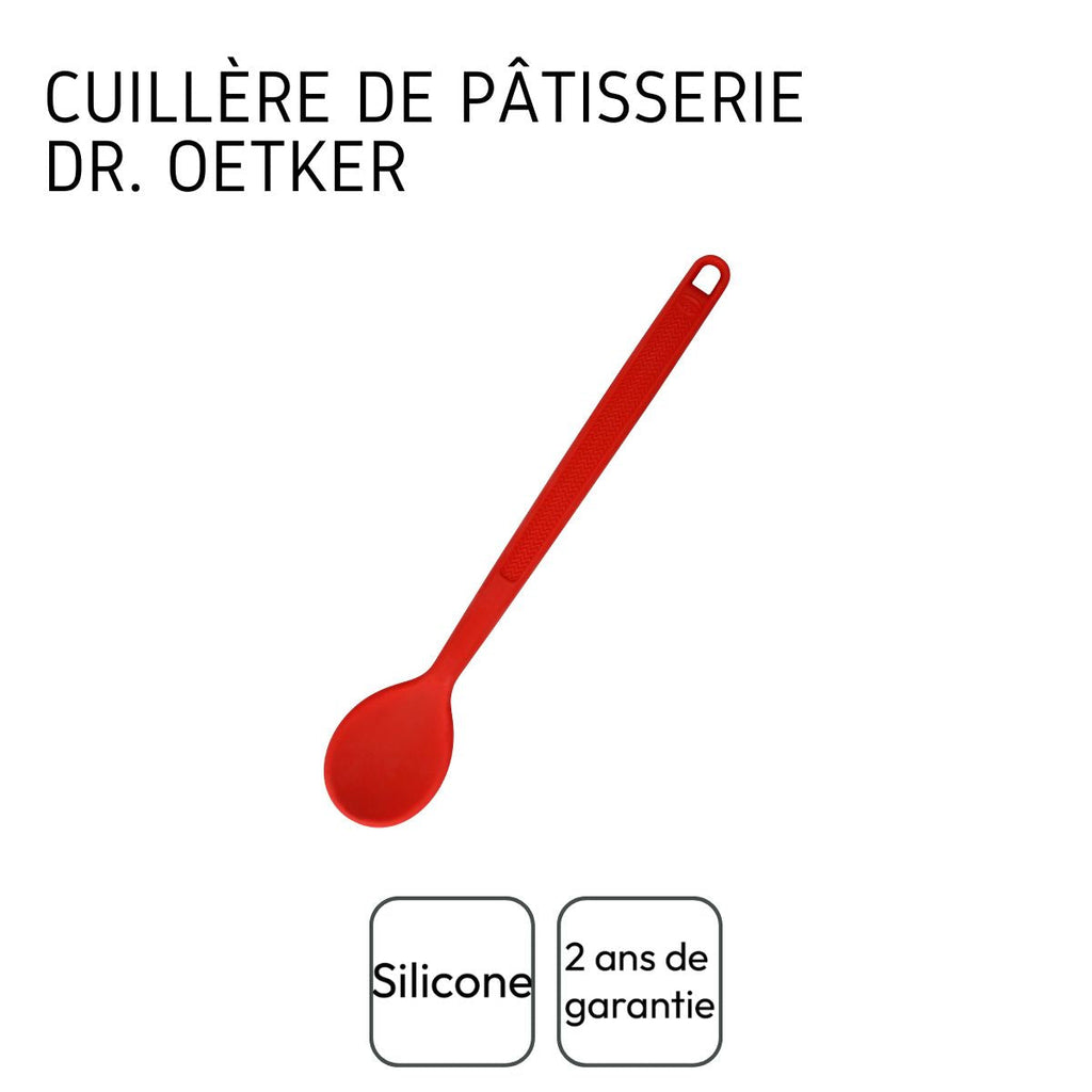 Dr Oetker - Set De 2 Ustensiles De Cuisine Cuillère Silicone Dr Oetker Flexxibel Love - Rouge