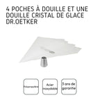 Dr Oetker - Set De 2 Poche À Douilles Professionnelle Inox Dr Oetker Noël - Gris