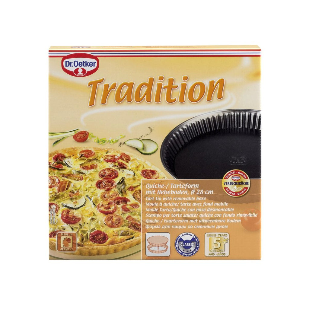 Dr Oetker - Lot De 2 Moules À Gâteaux 27,5/27,5 Cm En Acier Dr Oetker Tradition - Noir