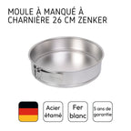 Dr Oetker - Lot De 2 Moules À Manqué 26/26 Cm En Fer Dr Oetker Classics - Gris