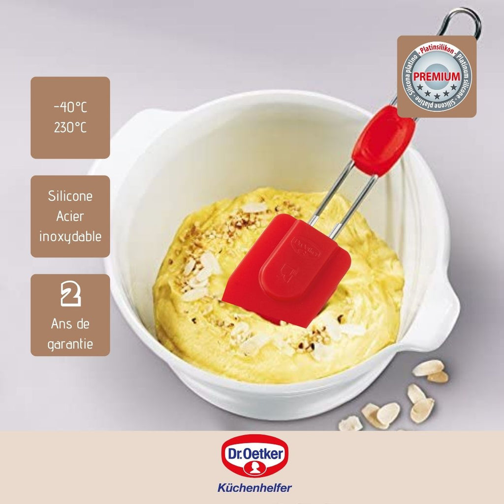 Dr Oetker - Set De 2 Ustensiles De Pâtisserie Spatule Silicone Dr Oetker Flexxibel Love - Rouge
