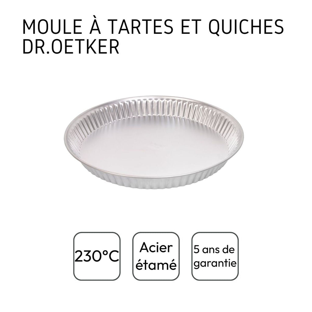 Dr Oetker - Lot De 2 Moules À Gâteaux 30/30 Cm En Fer Dr Oetker Classics - Gris