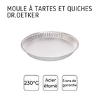 Dr Oetker - Lot De 2 Moules À Gâteaux 30/30 Cm En Fer Dr Oetker Classics - Gris