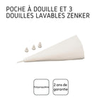 Zenker - Set De 2 Ustensiles De Pâtisserie Poche À Douille Avec Embouts Zenker Smart Pastry - Blanc