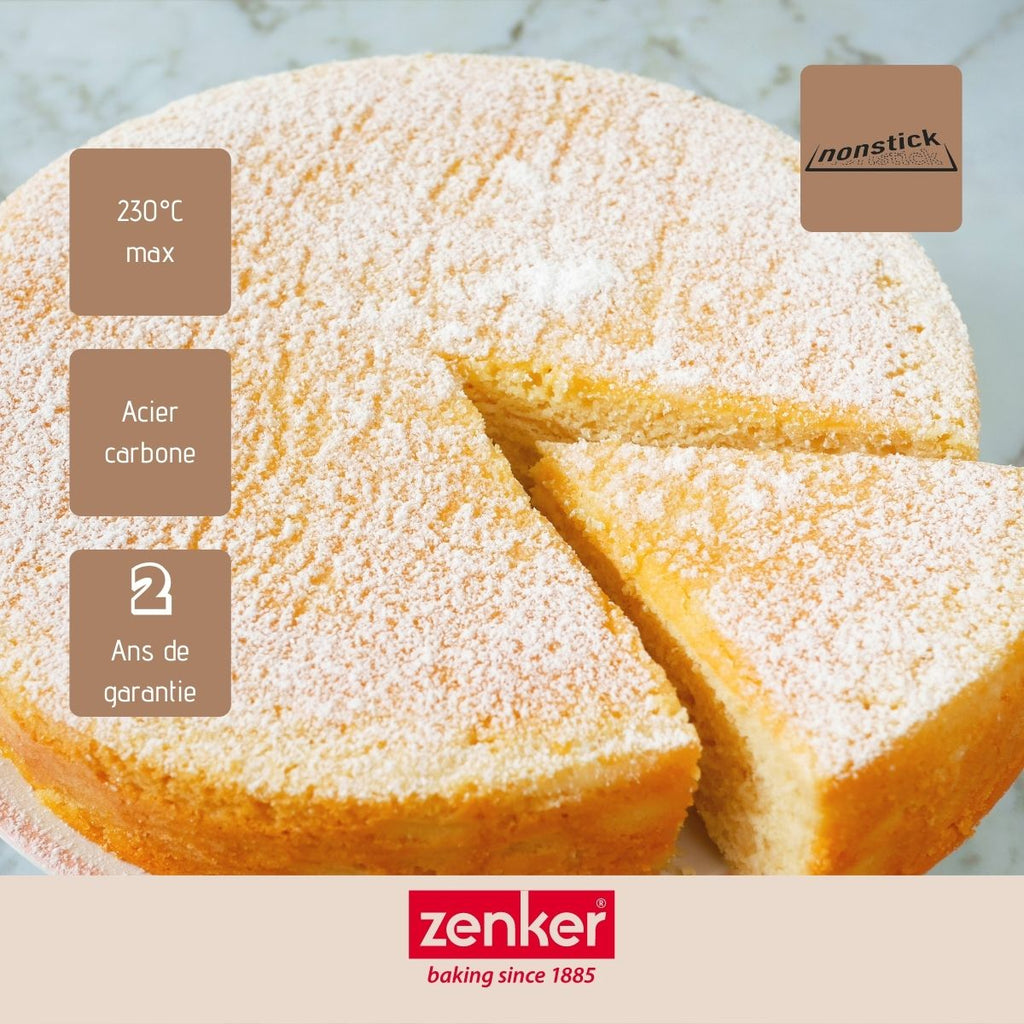 Zenker - Lot De 2 Moules À Manqué 25/25 Cm En Acier Carbone Divers Divers Zenker Divers - Vert|Noir
