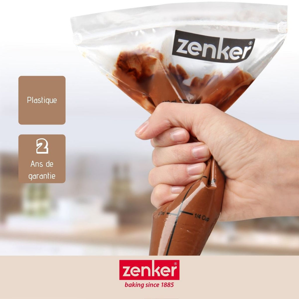 Zenker - Set De 2 Poches À Douilles Professionnelles Zenker Smart Pastry - Transparent