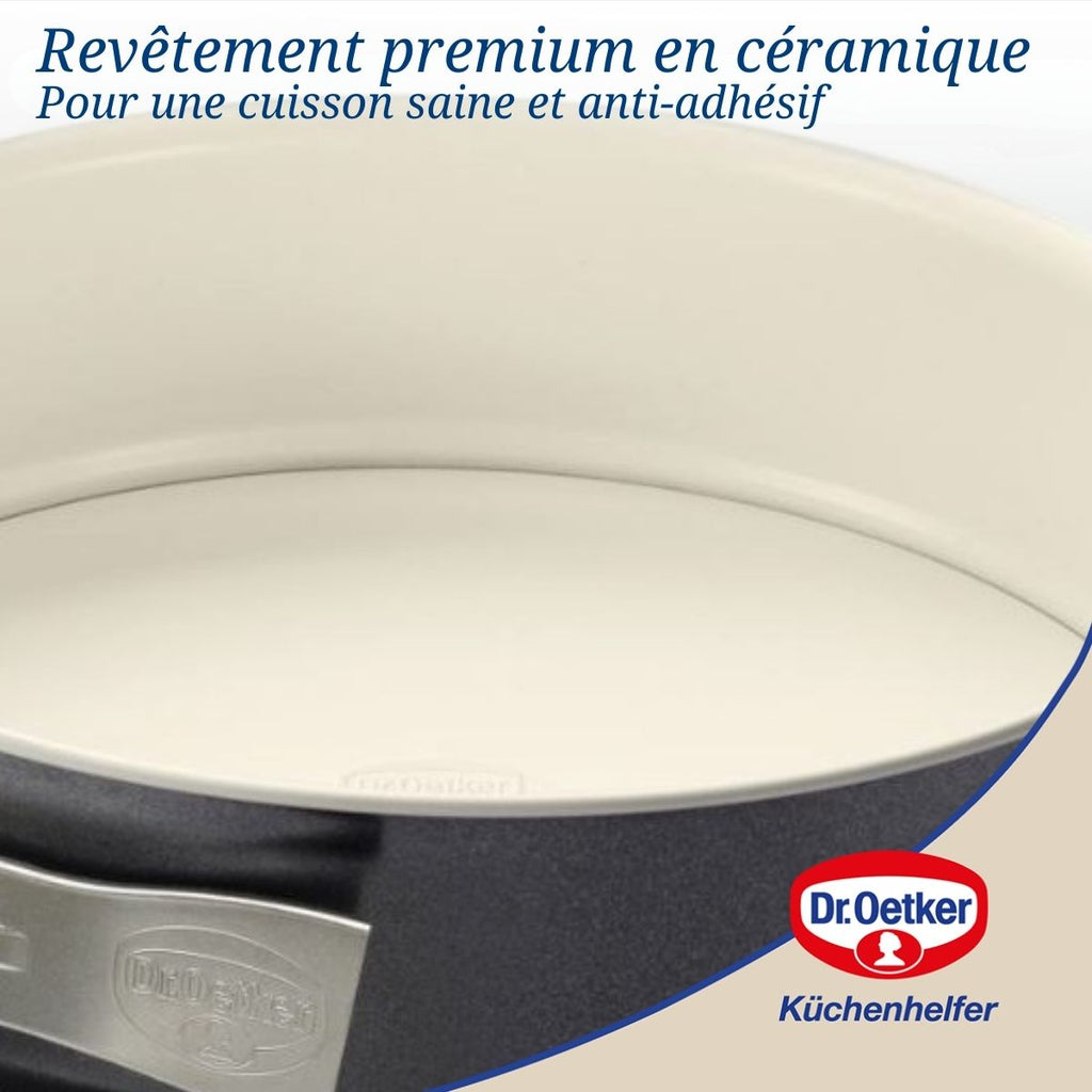 Dr Oetker - Lot De 2 Moules À Gâteaux 28/28 Cm En Acier Dr Oetker Back-Trend - Blanc