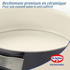 Dr Oetker - Lot De 2 Moules À Gâteaux 28/28 Cm En Acier Dr Oetker Back-Trend - Blanc