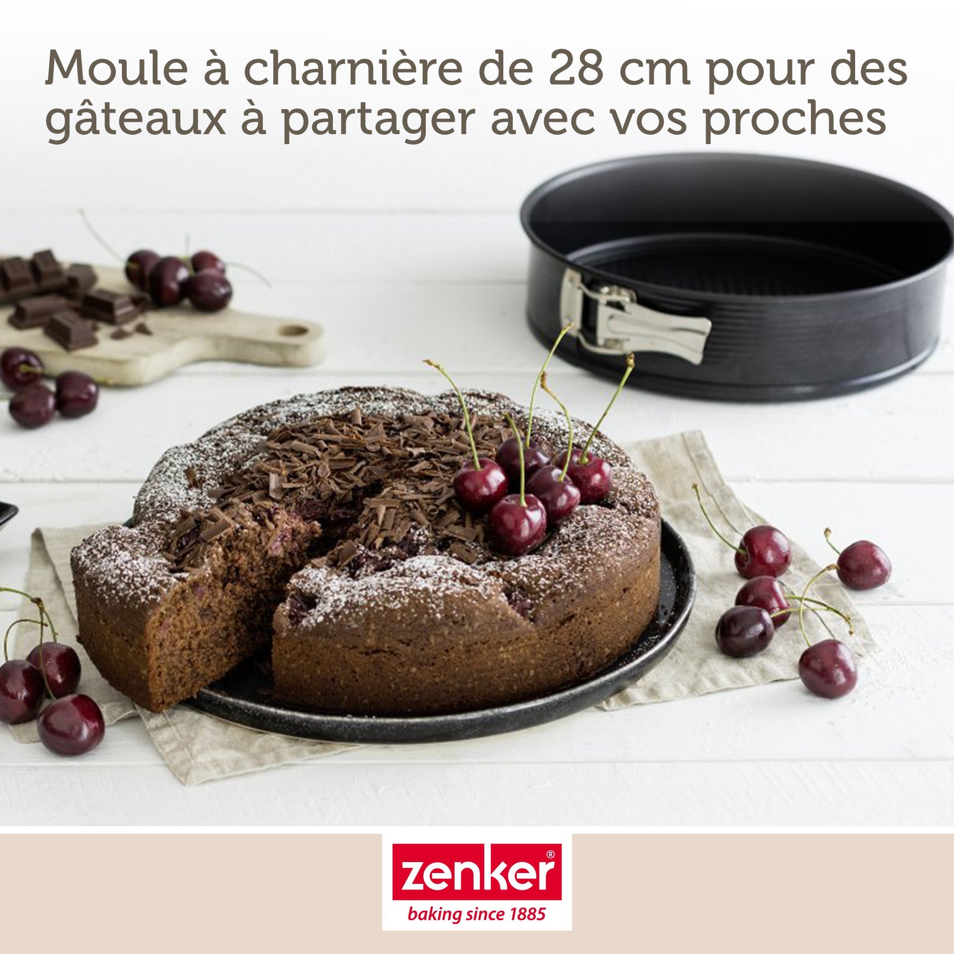 Zenker - Ensemble De 2 Moules À Manqué À Charnière 28 Cm Zenker Black Metallic - Noir